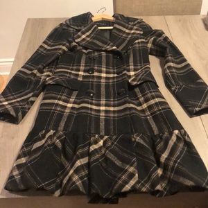 Zara coat brown and black